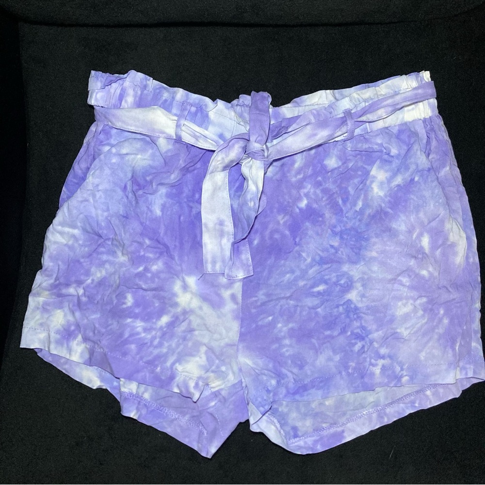 charlotte russe shorts women/ Purple Tie Dye Size XL